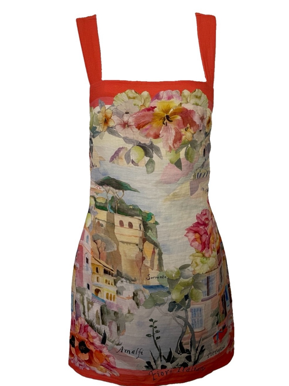 H&M NWT Sleeveless Open Back ITALIAN RIVIERA Cruise Resort Sorrento DRESS XS